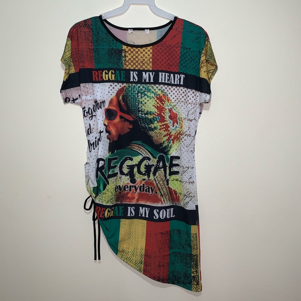 NWOT reggae is my life tunic - L